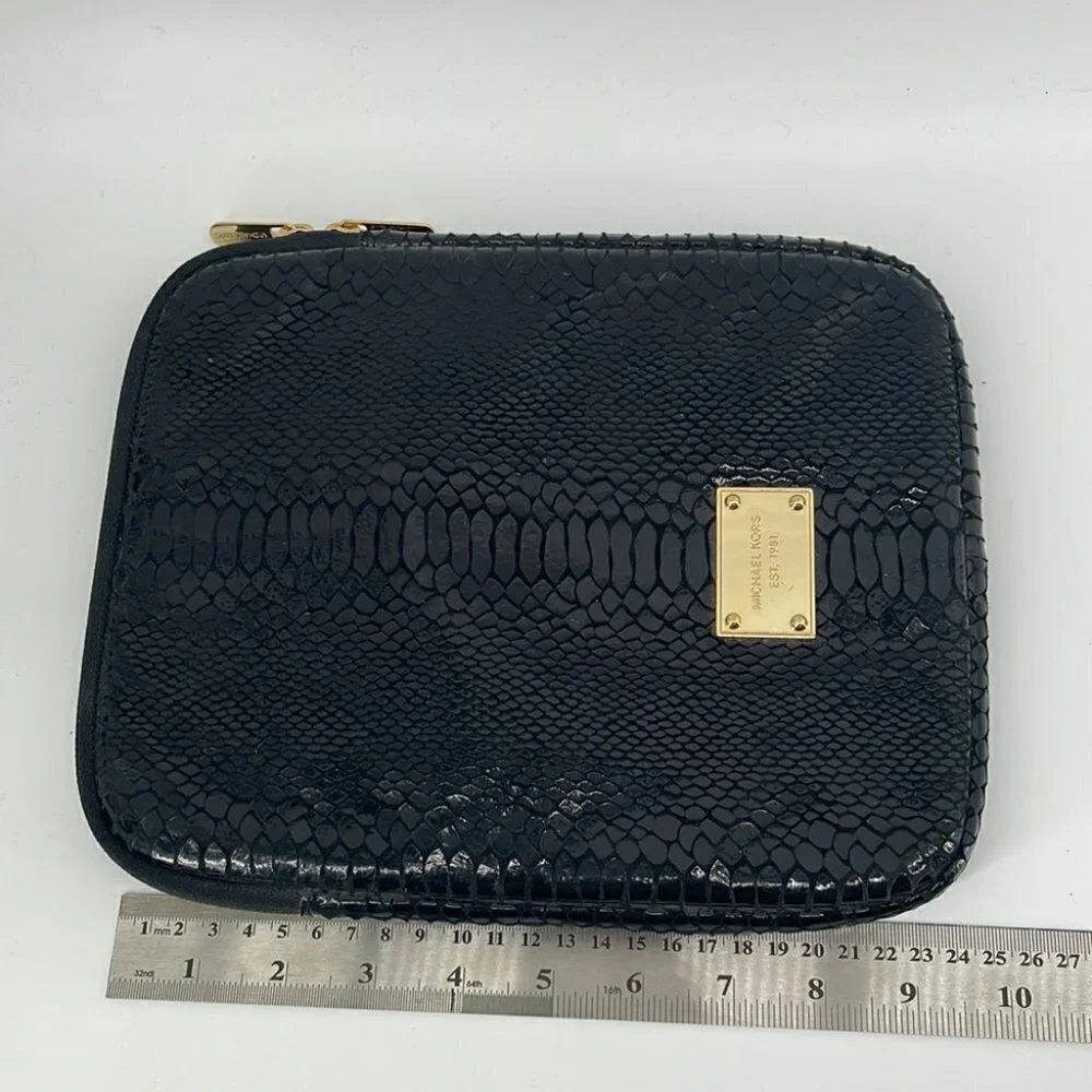 MICHAEL korsLeather python snakeskin ipad padded sleeve case tech accessory